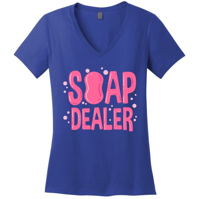 Soap Dealer Gift Soap Maker Handmade Soap Making Soapmaking Gift Women's V-Neck T-Shirt