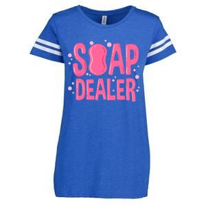 Soap Dealer Gift Soap Maker Handmade Soap Making Soapmaking Gift Enza Ladies Jersey Football T-Shirt