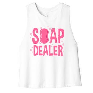 Soap Dealer Gift Soap Maker Handmade Soap Making Soapmaking Gift Women's Racerback Cropped Tank