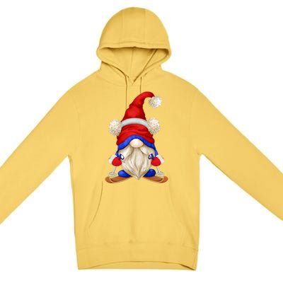 Ski Daddy Gnomie For Grandpa Love Skiing Funny Winter Gnome Meaningful Gift Premium Pullover Hoodie