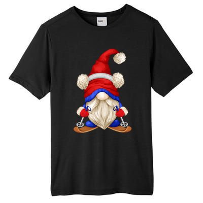 Ski Daddy Gnomie For Grandpa Love Skiing Funny Winter Gnome Meaningful Gift Tall Fusion ChromaSoft Performance T-Shirt