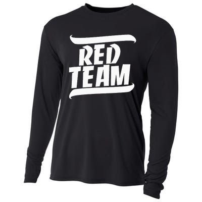 Sports Day Game Day Group Team Colors School Red Team Cooling Performance Long Sleeve Crew