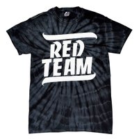 Sports Day Game Day Group Team Colors School Red Team Tie-Dye T-Shirt