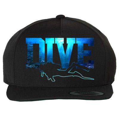 Scuba Diving Gift Dive Ocean Scuba Diver Gift Wool Snapback Cap