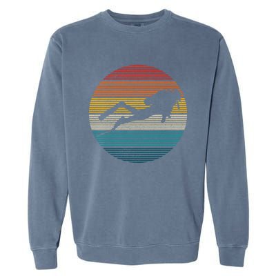 Scuba Diving Great Gift Vintage Retro Ocean Scuba Diver Gift Cute Gift Garment-Dyed Sweatshirt