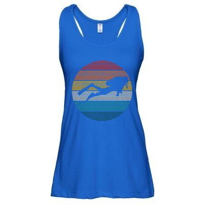 Scuba Diving Great Gift Vintage Retro Ocean Scuba Diver Gift Cute Gift Ladies Essential Flowy Tank