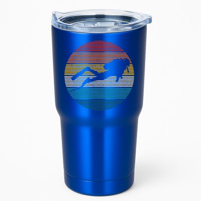 Scuba Diving Great Gift Vintage Retro Ocean Scuba Diver Gift Cute Gift Tumbler