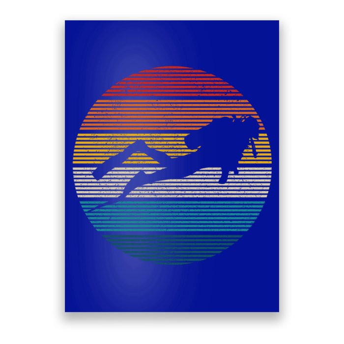 Scuba Diving Great Gift Vintage Retro Ocean Scuba Diver Gift Cute Gift Poster