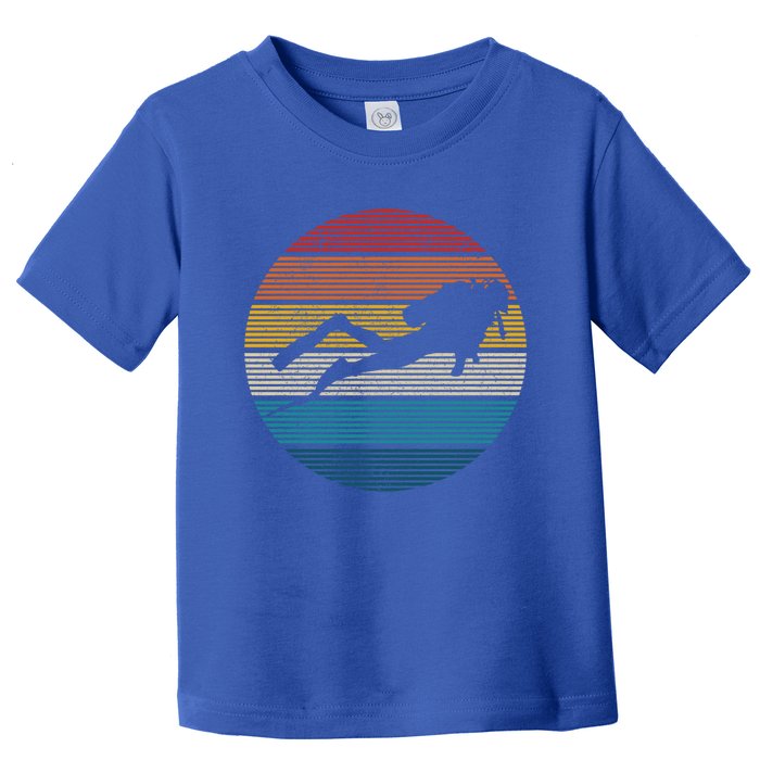 Scuba Diving Great Gift Vintage Retro Ocean Scuba Diver Gift Cute Gift Toddler T-Shirt