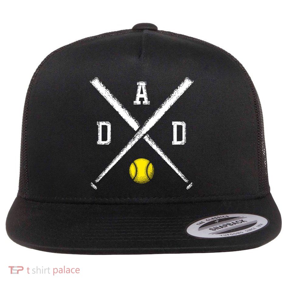 Softball Dad Gift Game Day Funny Gift Flatbill Hat