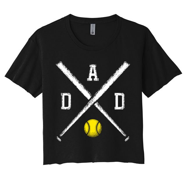 Softball Dad Gift Game Day Funny Gift Crop Top