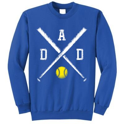 Softball Dad Gift Game Day Funny Gift Sweatshirt