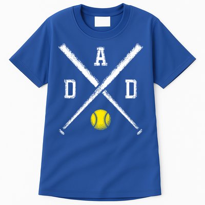 Softball Dad Gift Game Day Funny Gift Tall T-Shirt