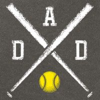Softball Dad Gift Game Day Funny Gift Cotton Canvas Backpack
