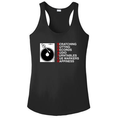 Scratch Dj Gift Ladies PosiCharge Competitor Racerback Tank