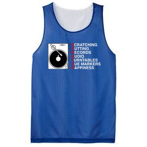 Scratch Dj Gift Mesh Reversible Basketball Jersey Tank