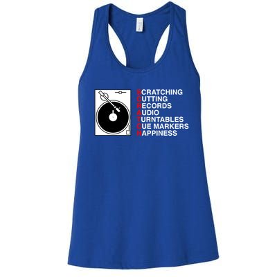 Scratch Dj Gift Women's Racerback Tank