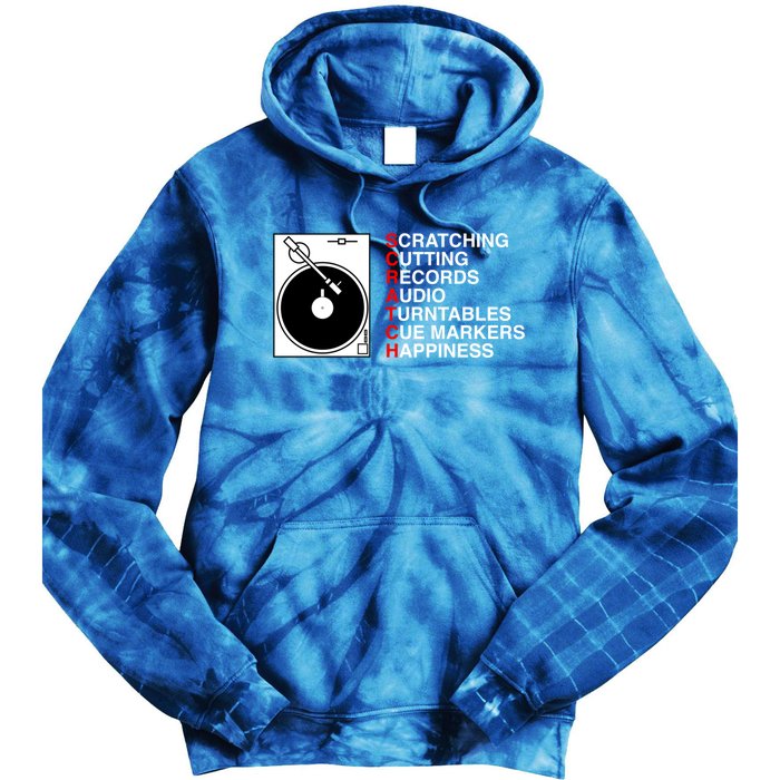 Scratch Dj Gift Tie Dye Hoodie