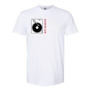 Scratch Dj Gift Softstyle CVC T-Shirt