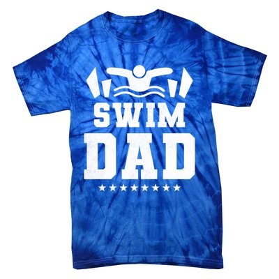 Swim Dad Gift Tie-Dye T-Shirt