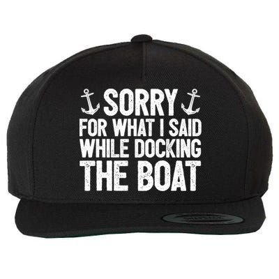Sailing Dad Gift Sailer Father Sailboat Gift Boating Great Gift Wool Snapback Cap