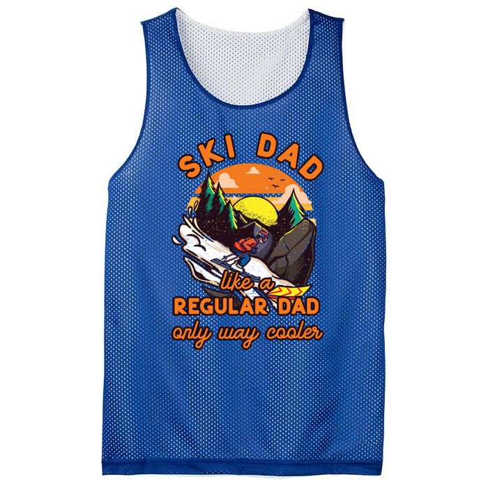 Ski Dad Gift Like A Regular Dad Only Cooler Ski Dad Gift Mesh Reversible Basketball Jersey Tank