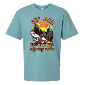 Ski Dad Gift Like A Regular Dad Only Cooler Ski Dad Gift Sueded Cloud Jersey T-Shirt