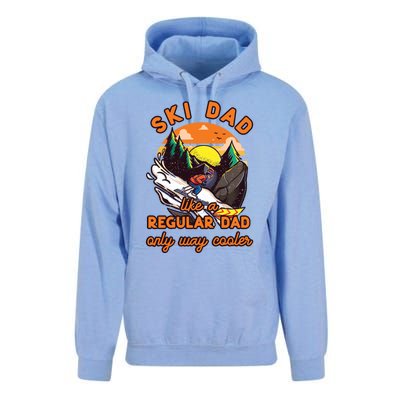 Ski Dad Gift Like A Regular Dad Only Cooler Ski Dad Gift Unisex Surf Hoodie