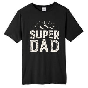 Super Dad Gift For Father's Day Tall Fusion ChromaSoft Performance T-Shirt