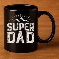 Super Dad Gift For Father's Day 11oz C Handle Ceramic Mug