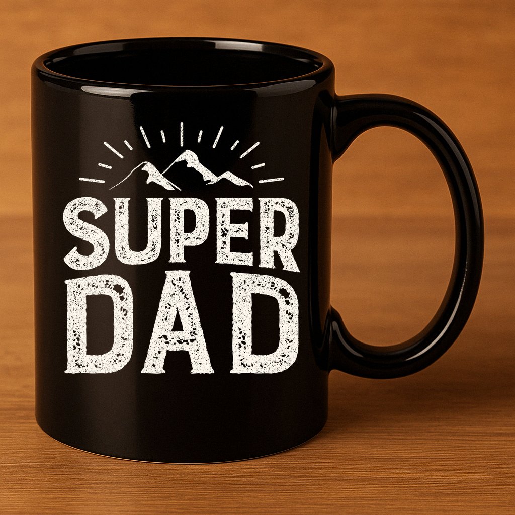 Super Dad Gift For Father's Day 11oz C Handle Ceramic Mug