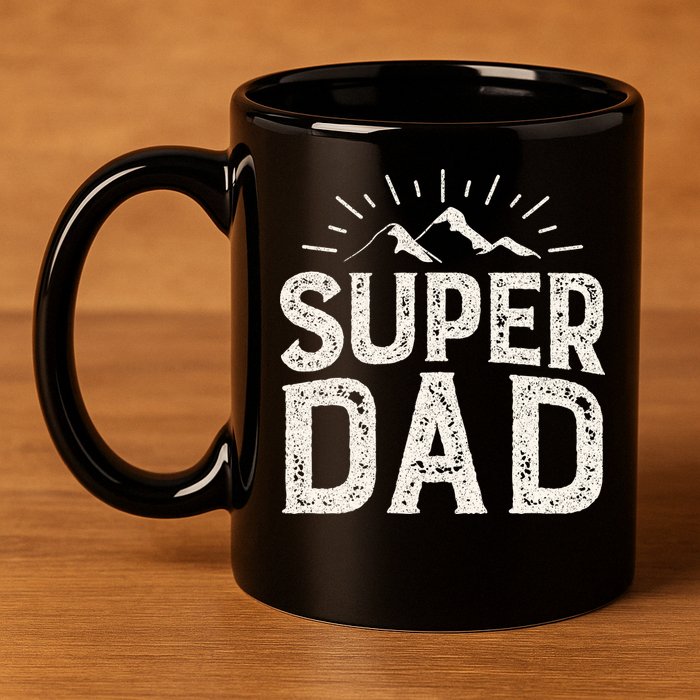 Super Dad Gift For Father's Day 11oz C Handle Ceramic Mug