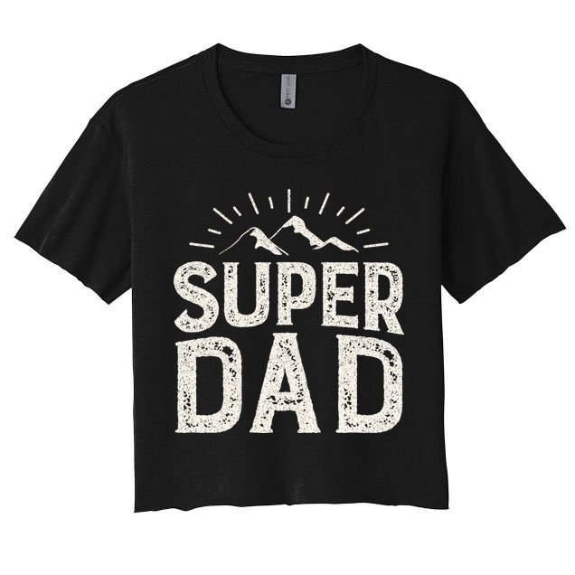 Super Dad Gift For Father's Day Crop Top