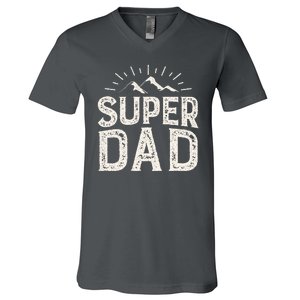 Super Dad Gift For Father's Day V-Neck T-Shirt