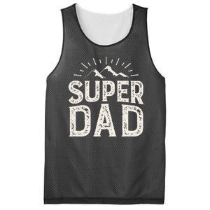 Super Dad Gift For Father's Day Mesh Reversible Basketball Jersey Tank