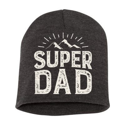 Super Dad Gift For Father's Day Short Acrylic Beanie