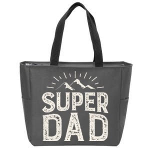 Super Dad Gift For Father's Day Zip Tote Bag