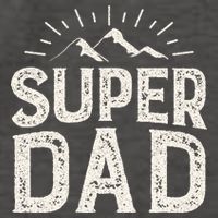 Super Dad Gift For Father's Day Vector Backpack