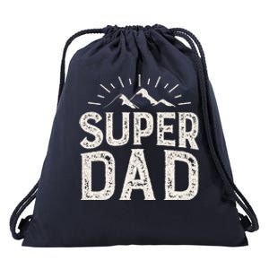 Super Dad Gift For Father's Day Drawstring Bag