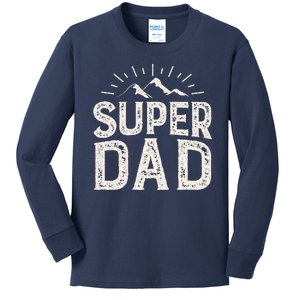 Super Dad Gift For Father's Day Kids Long Sleeve Shirt