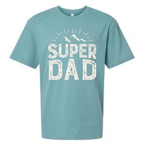 Super Dad Gift For Father's Day Sueded Cloud Jersey T-Shirt