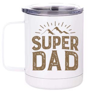 Super Dad Gift For Father's Day 12 oz Stainless Steel Tumbler Cup