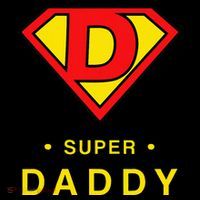 Super Daddy Gift Fathers Day Present Super Hero Flatbill Hat