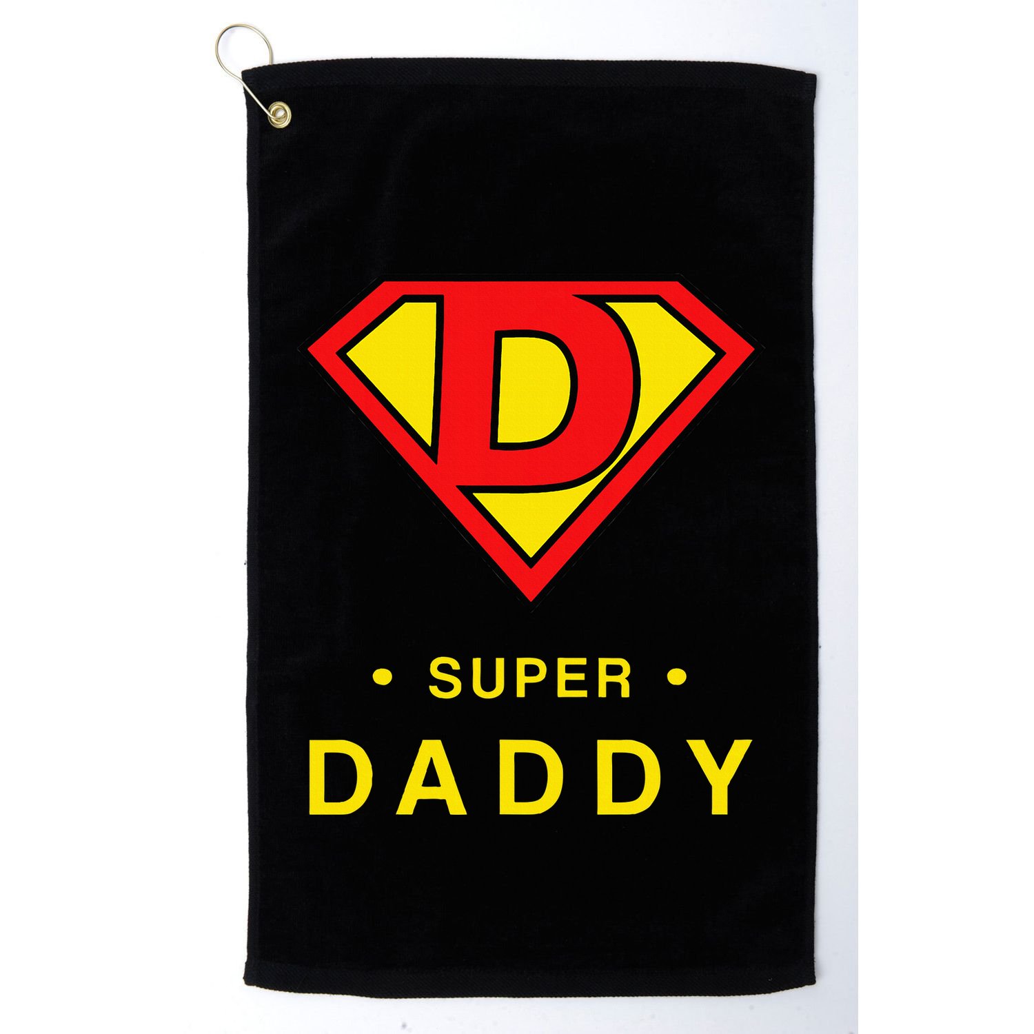 Super Daddy Gift Fathers Day Present Super Hero Golf Towel