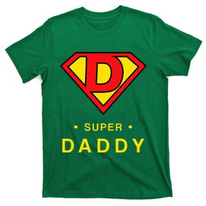 Super Daddy Gift Fathers Day Present Super Hero T-Shirt