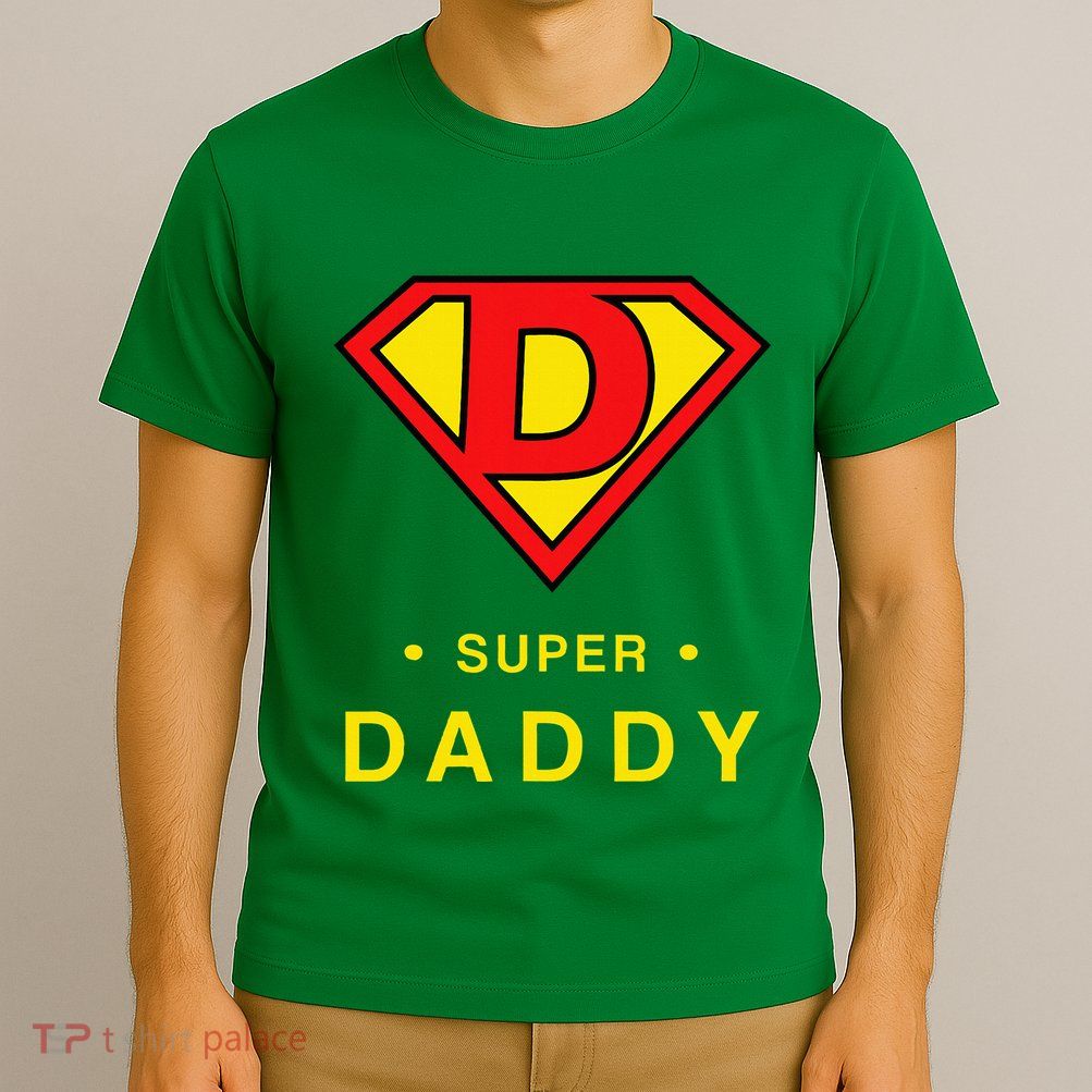 Super Daddy Gift Fathers Day Present Super Hero T-Shirt