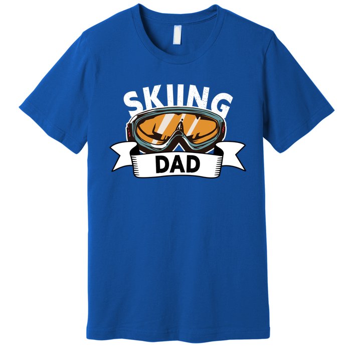 Skiing Dad Great Gift Snow Sport Funny Dad Ski Skiing Gift Premium T-Shirt