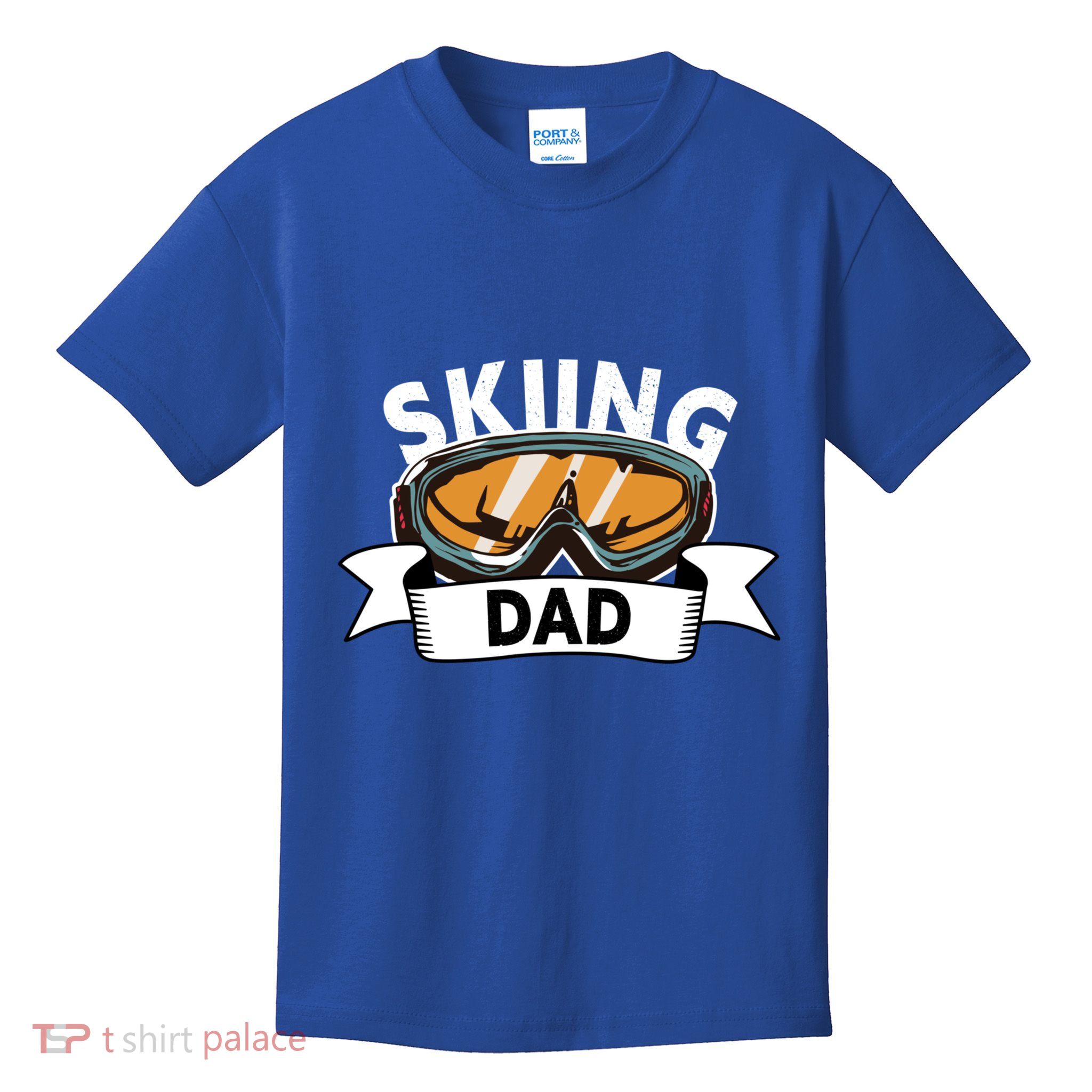 Skiing Dad Great Gift Snow Sport Funny Dad Ski Skiing Gift Kids T-Shirt