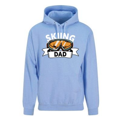 Skiing Dad Great Gift Snow Sport Funny Dad Ski Skiing Gift Unisex Surf Hoodie