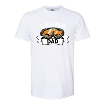 Skiing Dad Great Gift Snow Sport Funny Dad Ski Skiing Gift Softstyle CVC T-Shirt